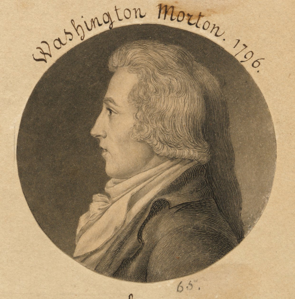 Washington Morton av Charles Balthazar Julien Févret de Saint-Mémin