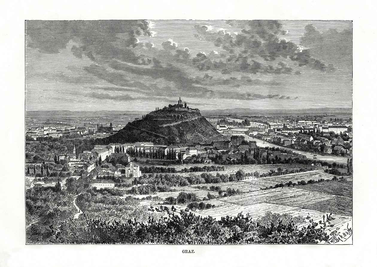 Graz, Österrike, 1879 av Charles Barbant