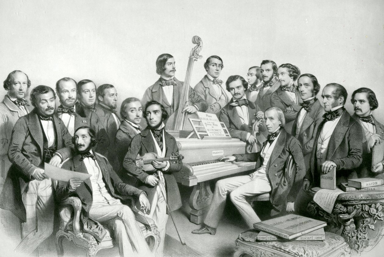 Musikförbundet, publ. av Hanhart, 1851 av Charles Baugniet