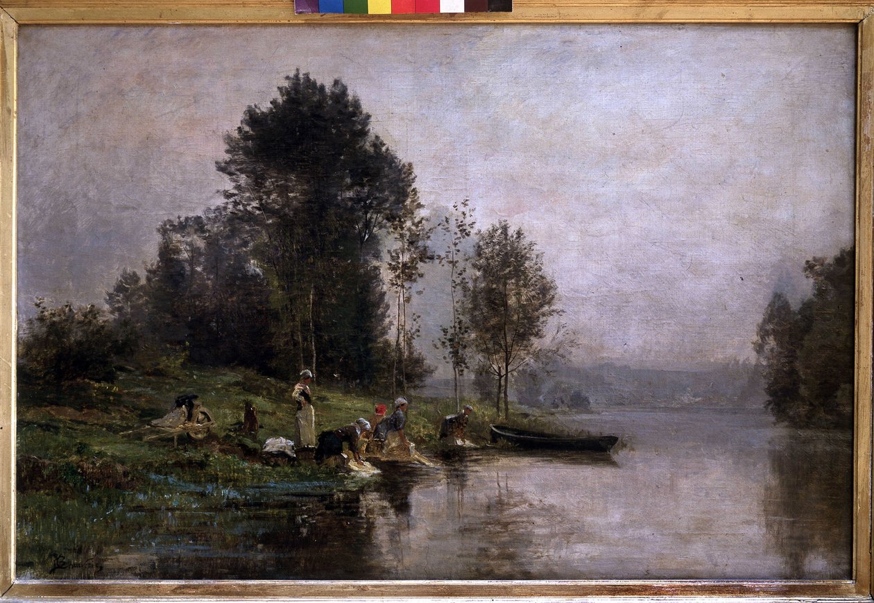 Dimmig morgon på Oise. n.d (olja på duk) av Charles Beauverie