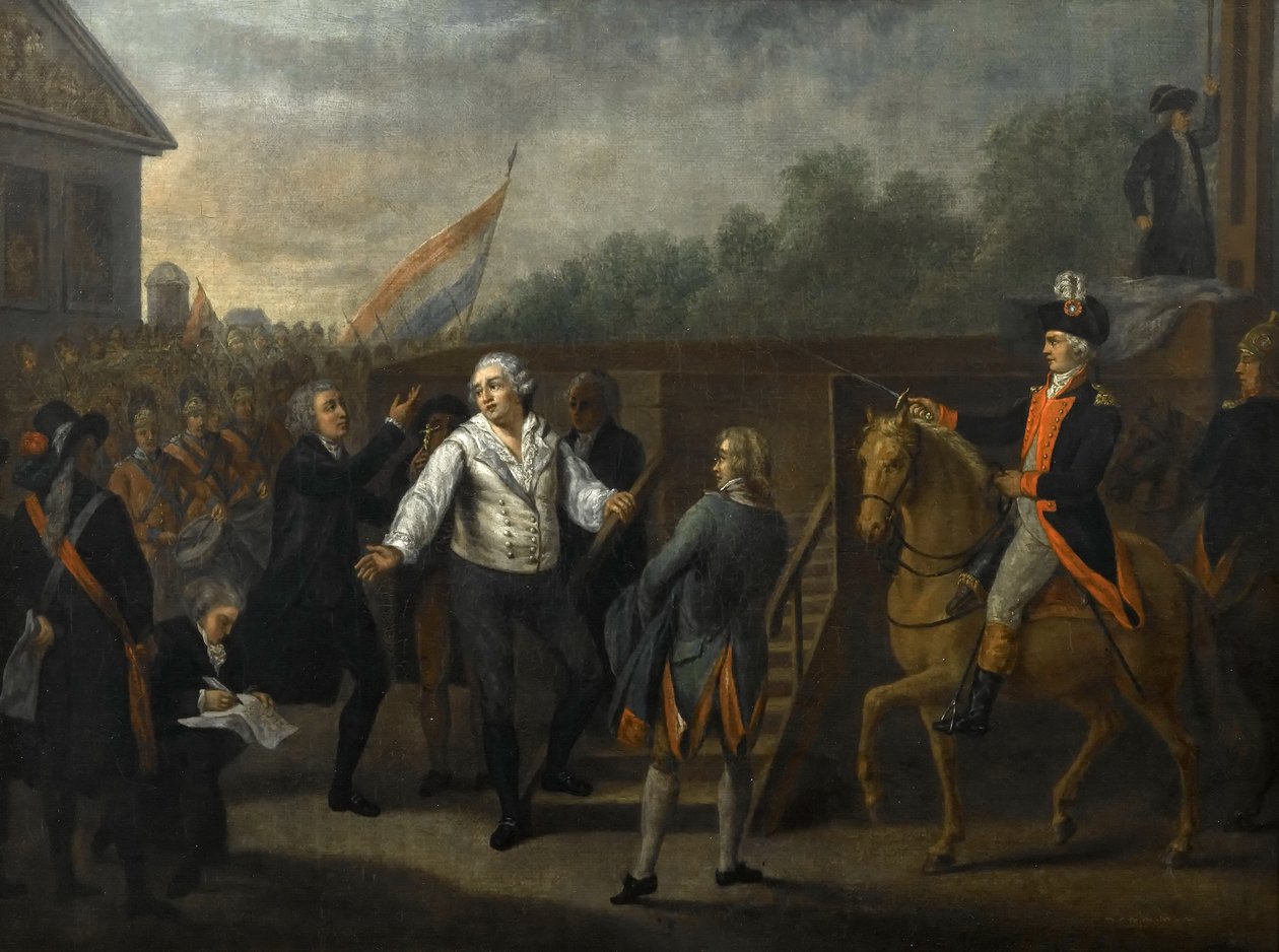 Ludvig XVI före ställningen av Charles Benazech