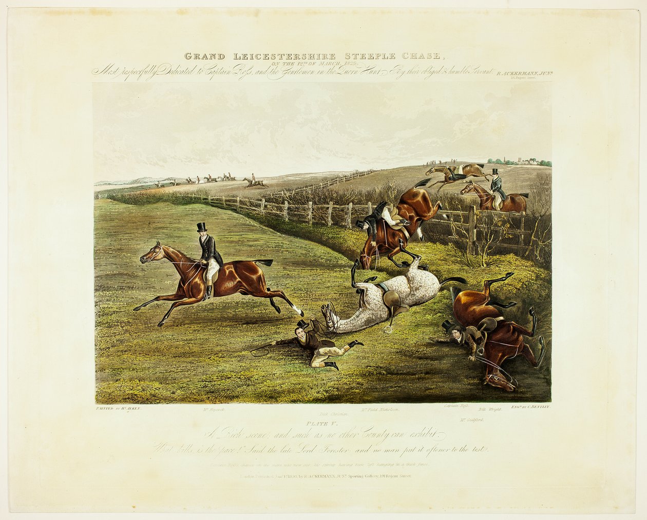 En rik scen, från Grand Leicestershire Steeplechase av Charles Bentley