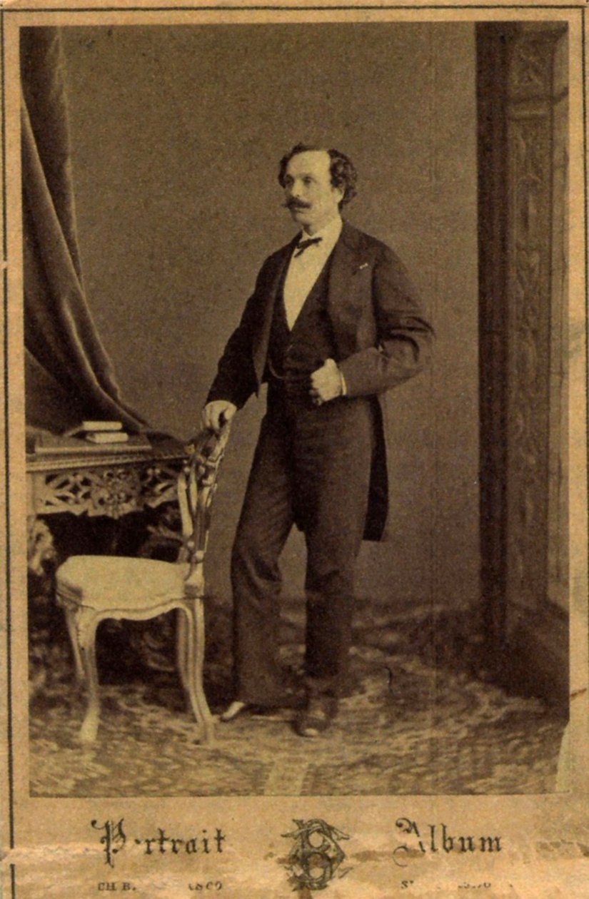 Marius Petipa, rysk balettdansös och koreograf, c1855 av Charles Bergamasco