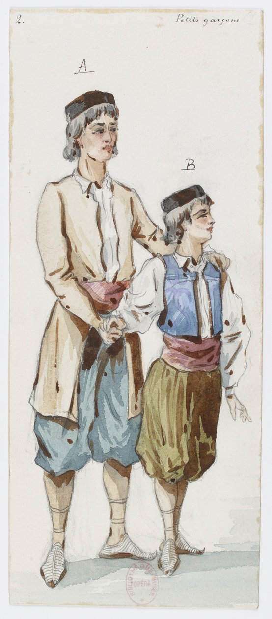 Holmès - Svarta berget - kostymdesign av Charles Bianchini - 02. Små pojkar av Charles Bianchini