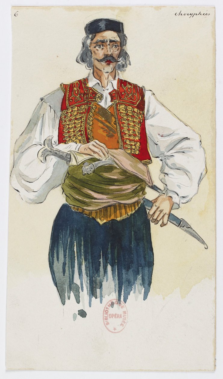 Holmès - Det svarta berget - kostymdesign av Charles Bianchini - 06. Choryphées av Charles Bianchini