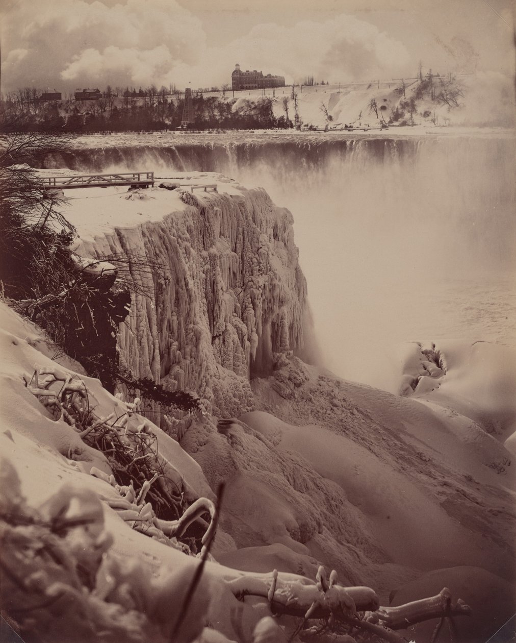 Frozen Falls, ca 1880 (foto) av Charles Bierstadt