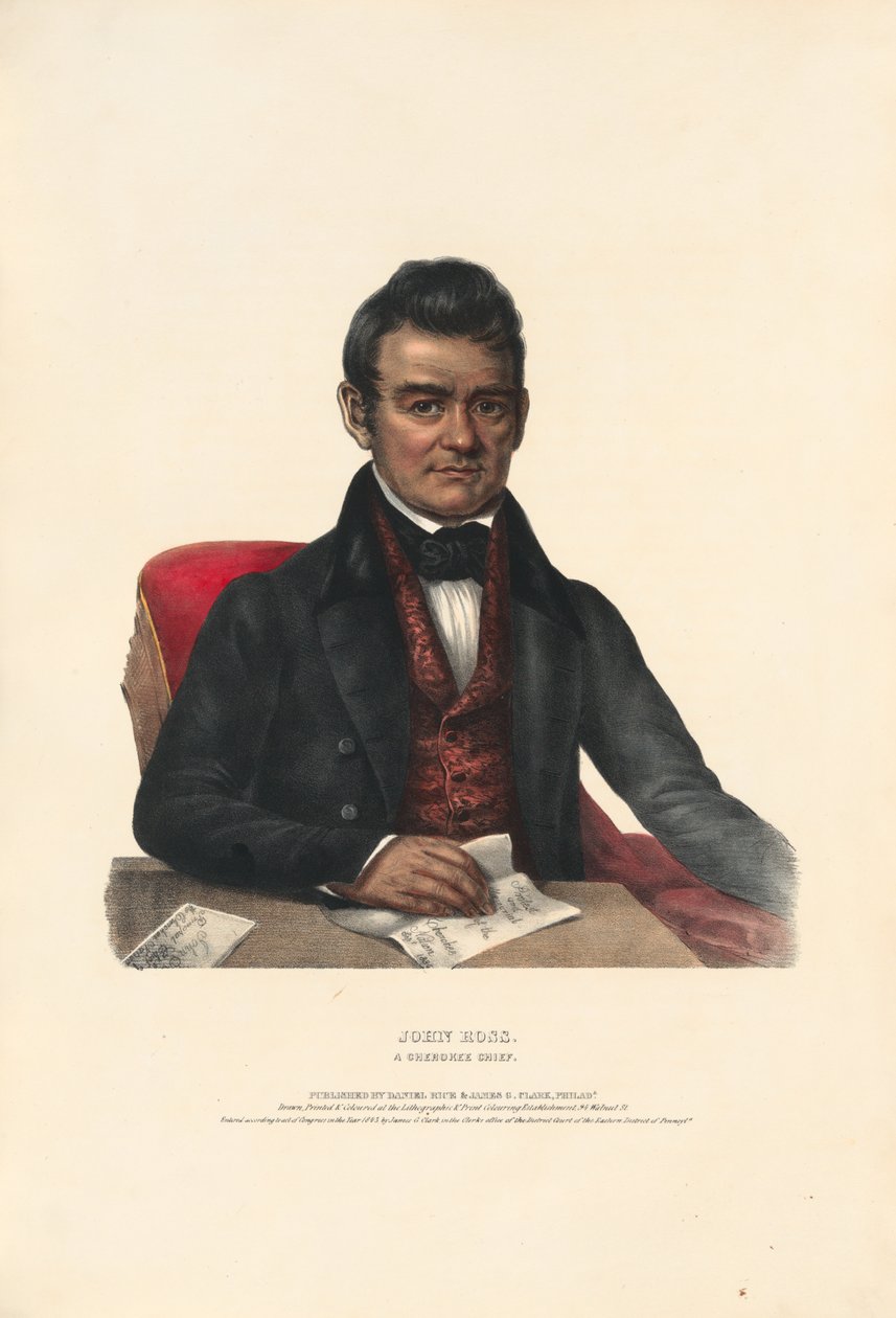 John Ross – en cherokeehövding av Charles Bird King