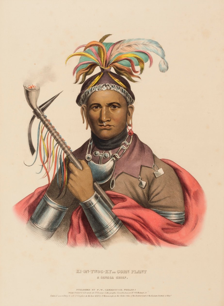 KI-ON-TWOG-KY, från Historia om indianstammarna i Nordamerika av Charles Bird King