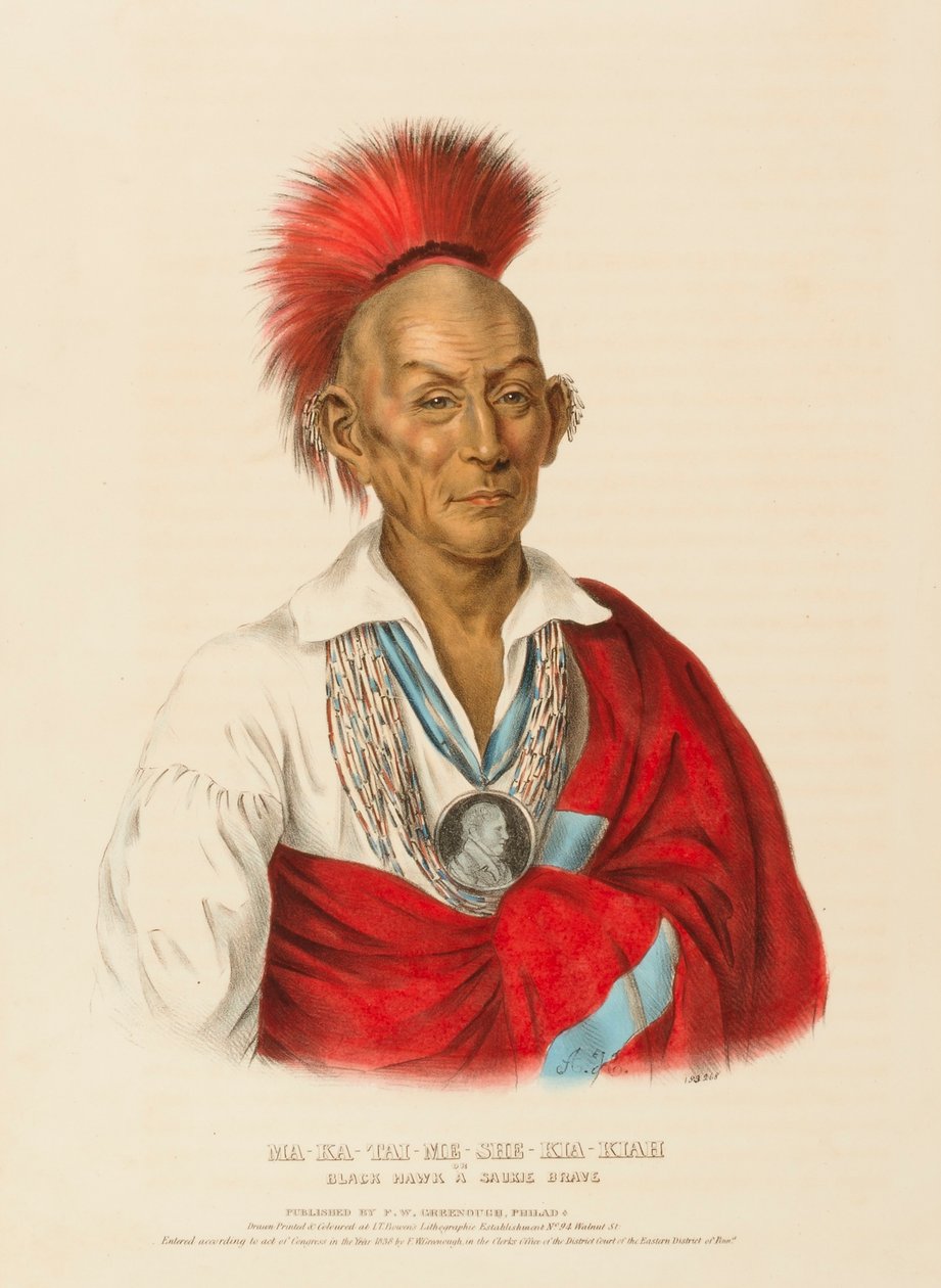 MA-KA-TAI-ME-SHE-KIA-KIAH, från Historien om Nordamerikas indianstammar av Charles Bird King