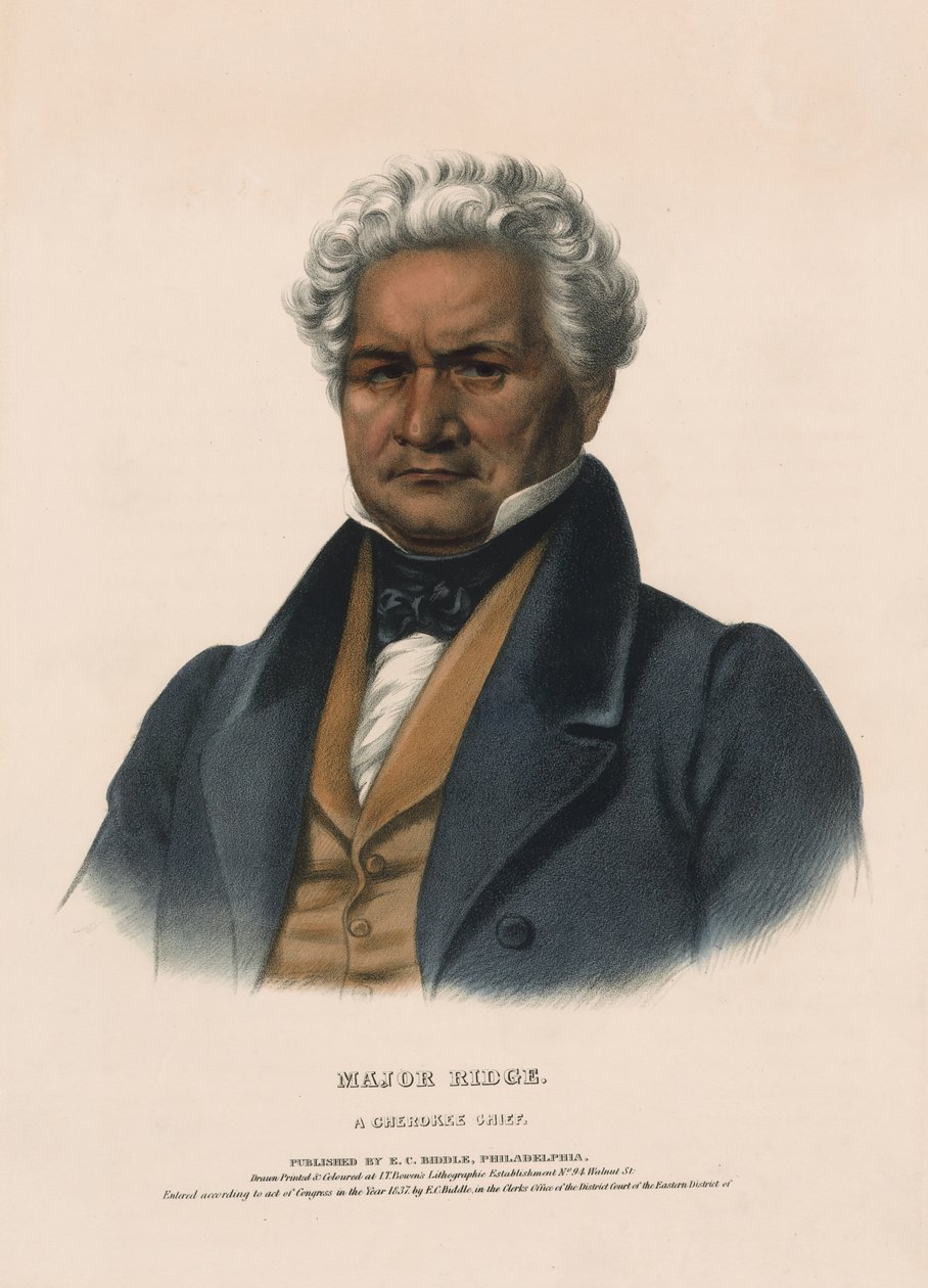 Major Ridge av Charles Bird King
