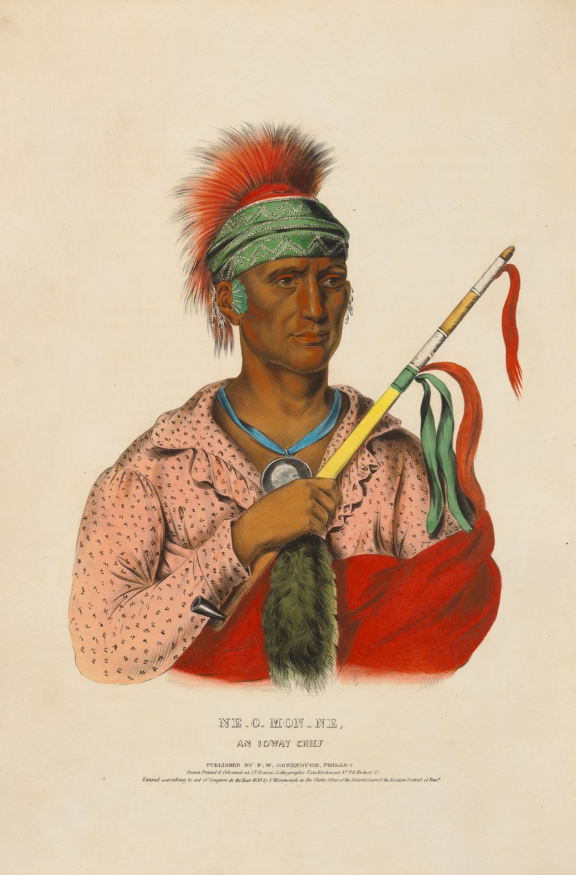 Ne-o-mon-ne - en iowayhövding av Charles Bird King