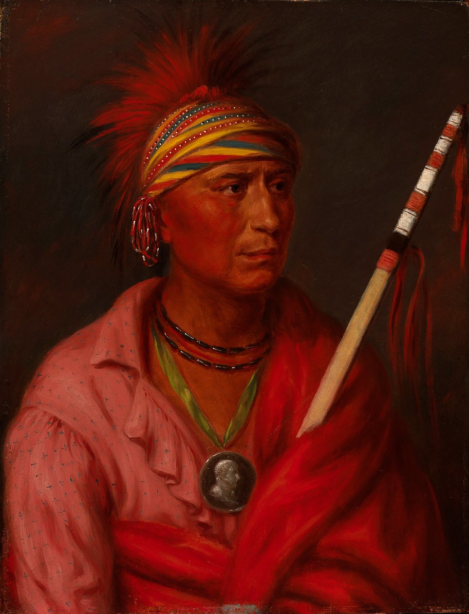 Inget hjärta (Nan-che-ning-ga) av Charles Bird King