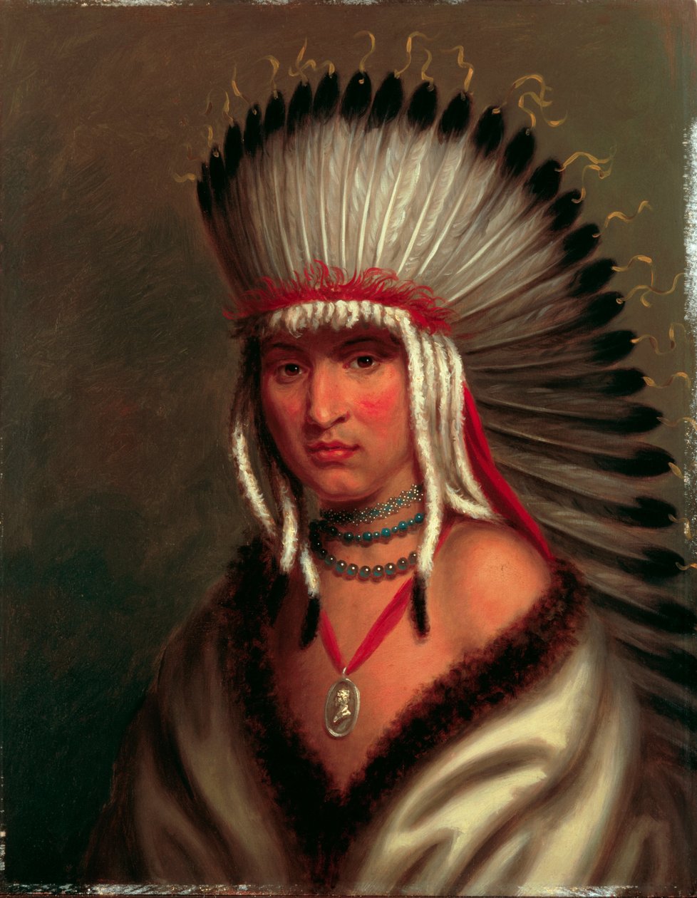 Petalesharro (generös hövding), Pawnee av Charles Bird King