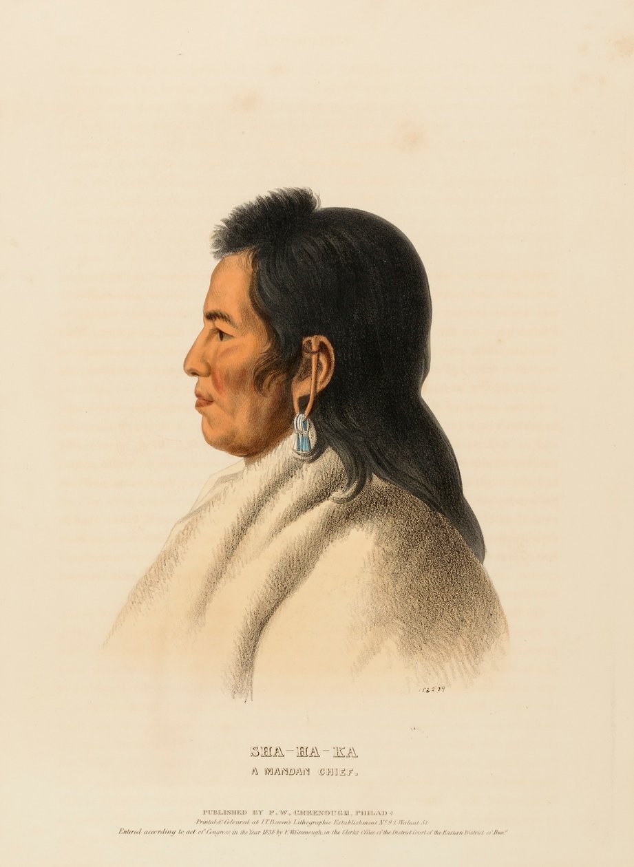 SHA-HA-KA. EN MANDANHÖVDING. av Charles Bird King
