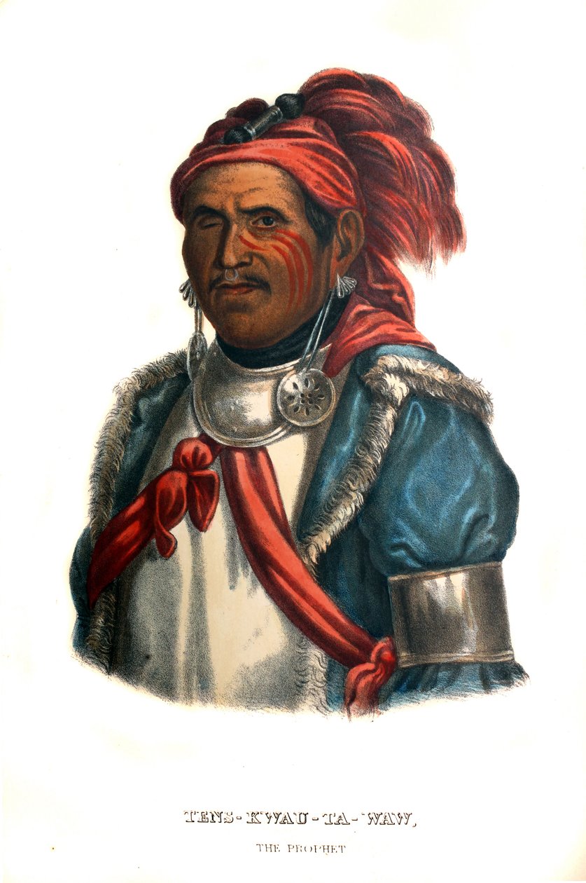 Tenskwatawa, eller "profeten" av Charles Bird King