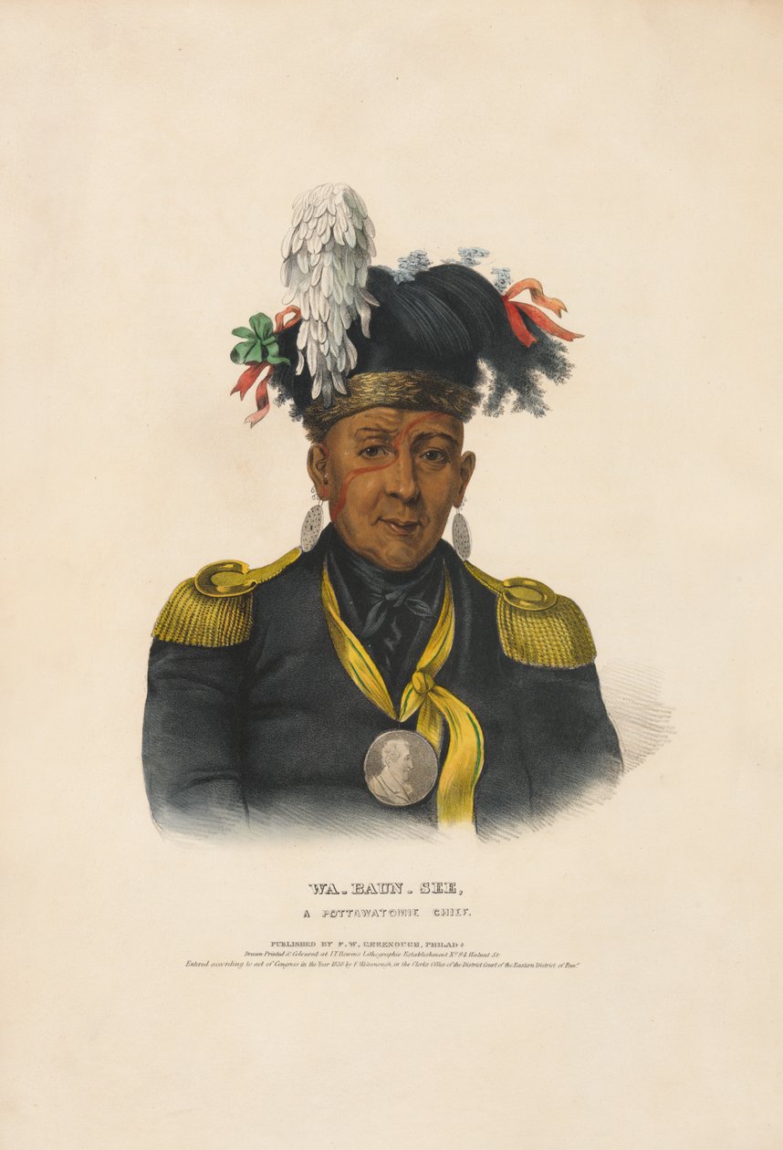 Wa-baun-see – en hövding bland pottawatomierna av Charles Bird King