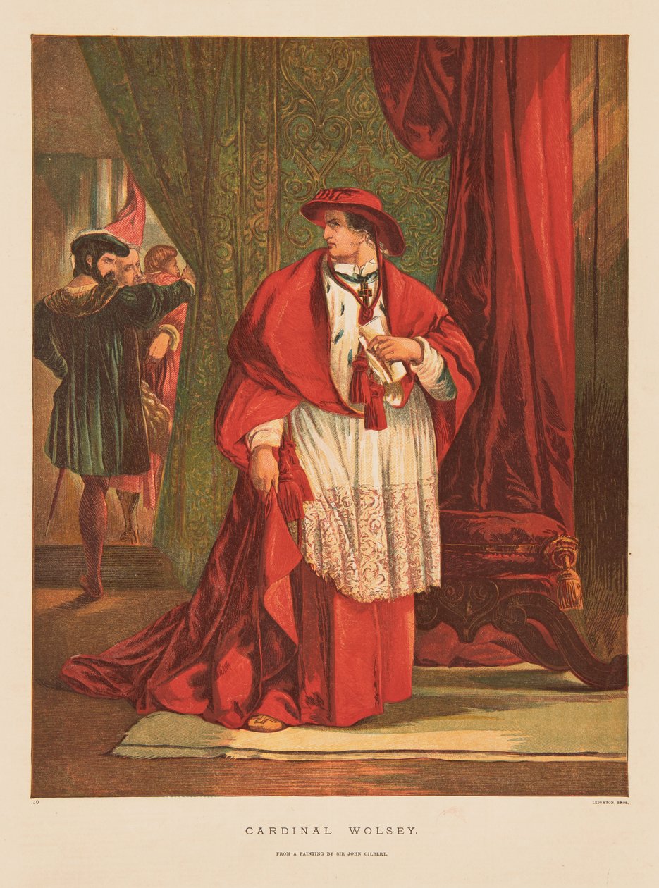Kardinal Thomas Wolsey av Charles Blair & Leighton George Cargill (1826 95) (Leighton Bros) Leighton