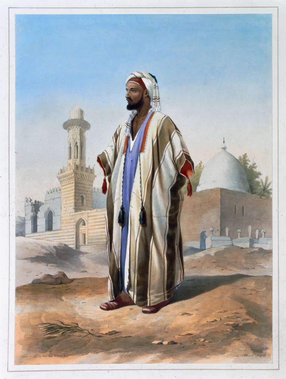 En kille klädd i en haba, 1848 av Charles Bour