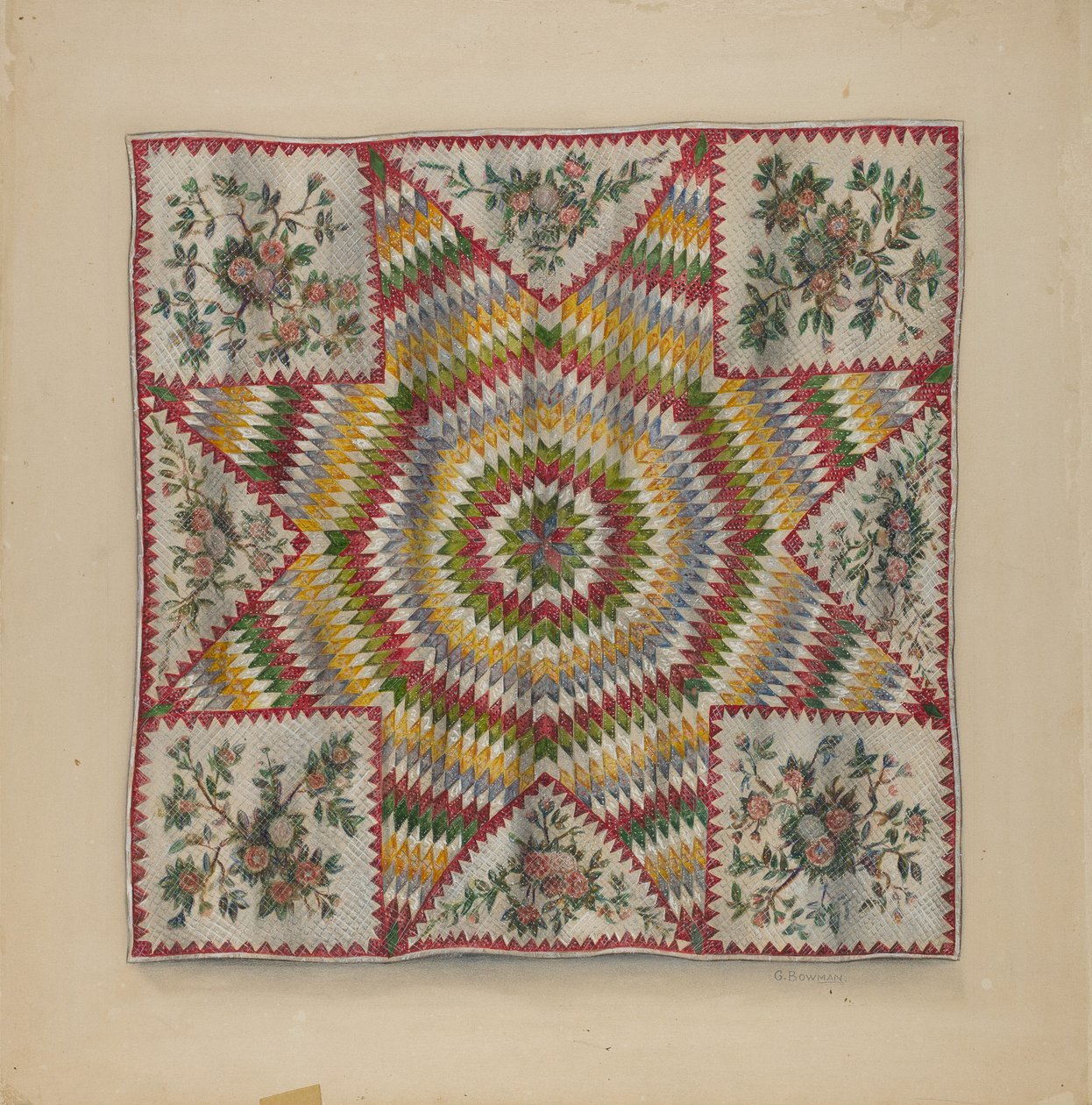 Quilt (Bethlehemsstjärna) av Charles Bowman
