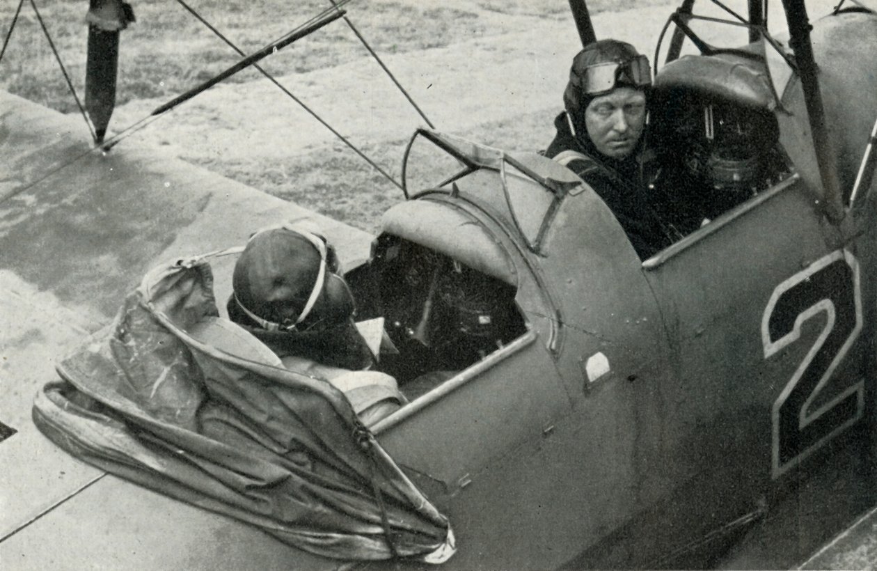 RAF-pilot lärde sig flyga under andra världskriget, 1941. av Charles Brown