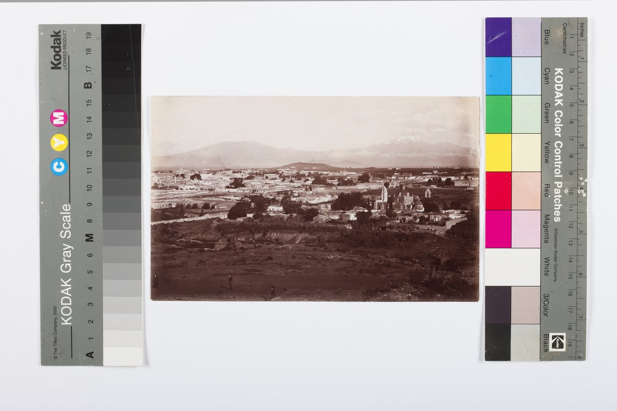 Orizaba Peak and Settlement, ca 1900 (albumintryck) av Charles Burlingame Waite