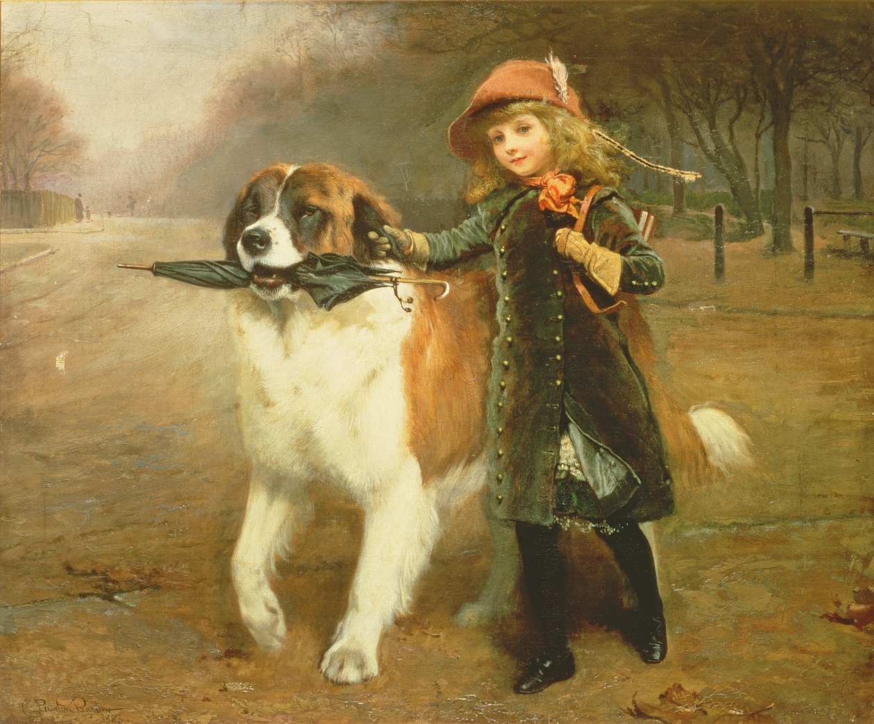Till skolan, 1883 av Charles Burton