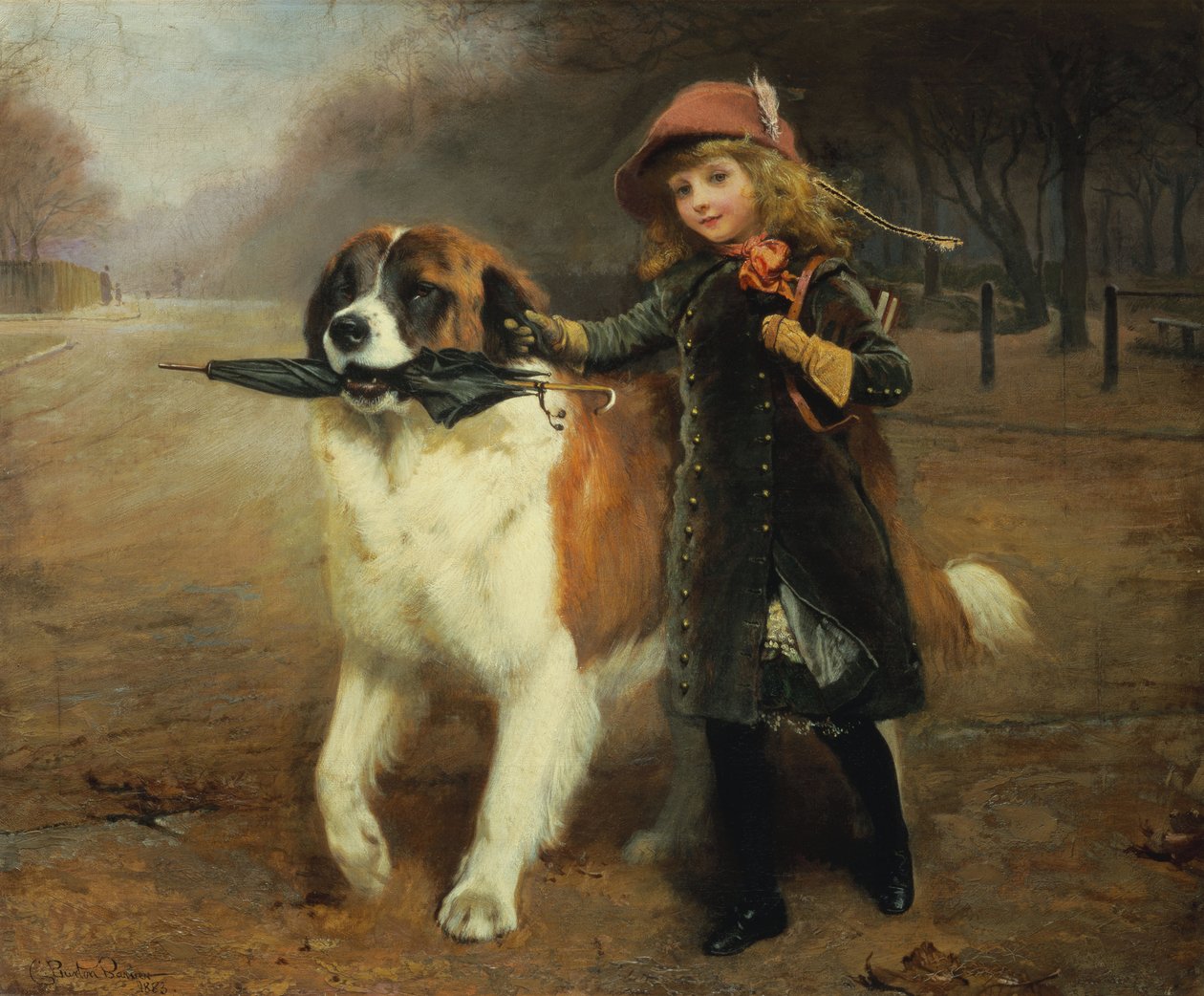 Till skolan, 1883 av Charles Burton Barber