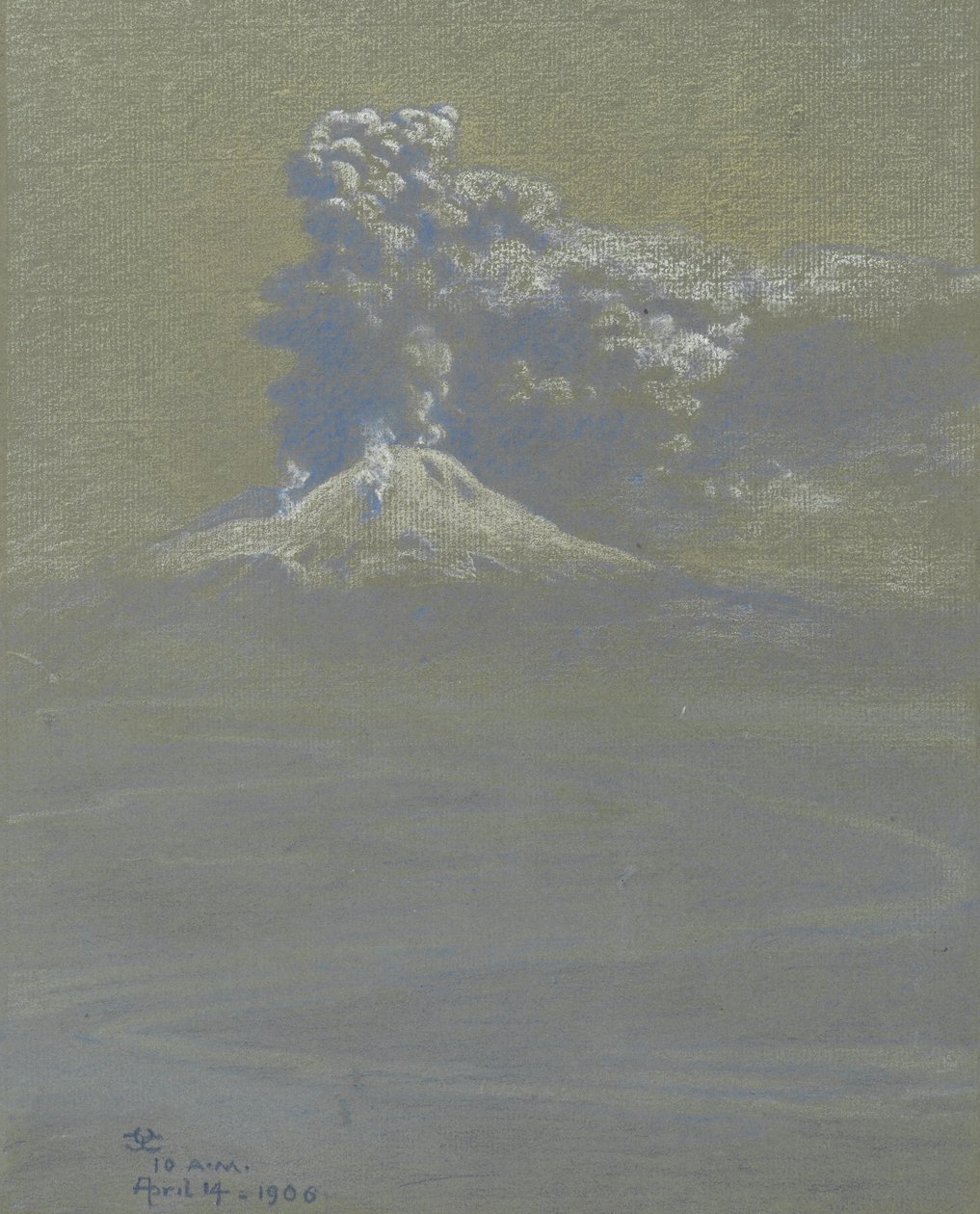En skur av aska på Ottaviano, 14 april 1906 av Charles Caryl Coleman