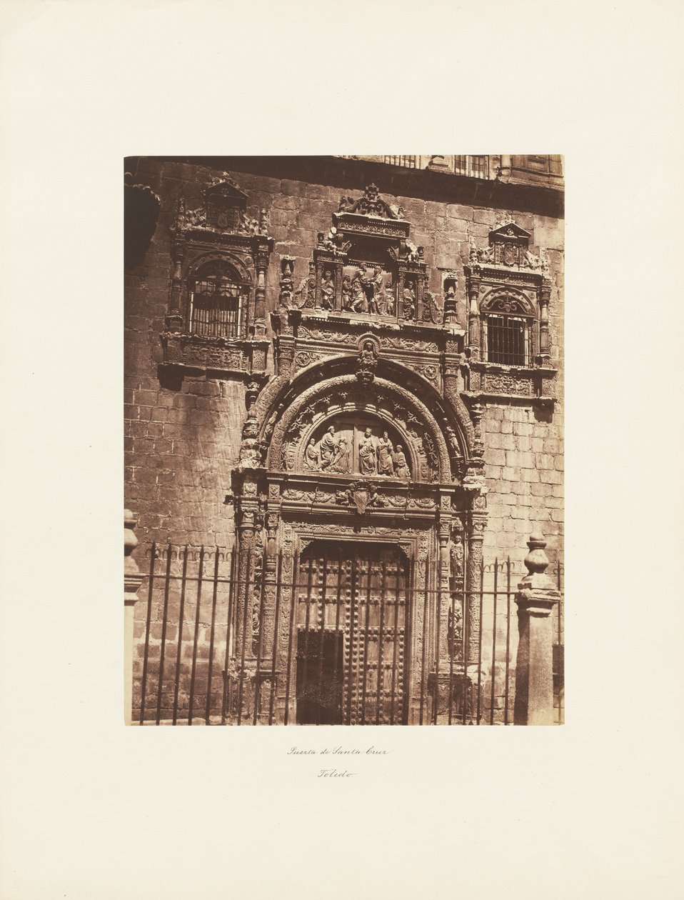 Porten till Santa Cruz, Toledo av Charles Clifford