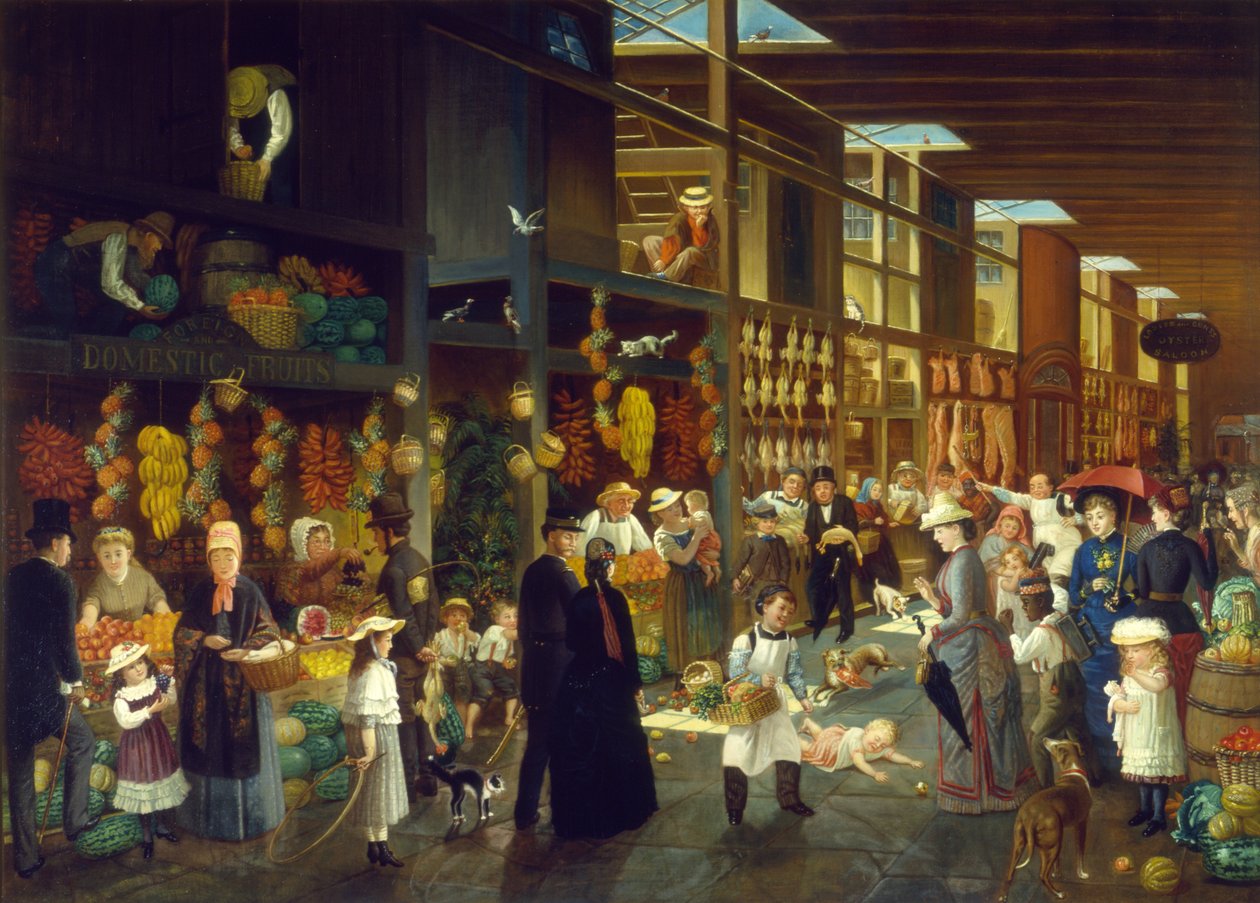 Lag gör livet levande! Vad gör du, baby, ca 1872 (olja på linne) av Charles Cole Markham