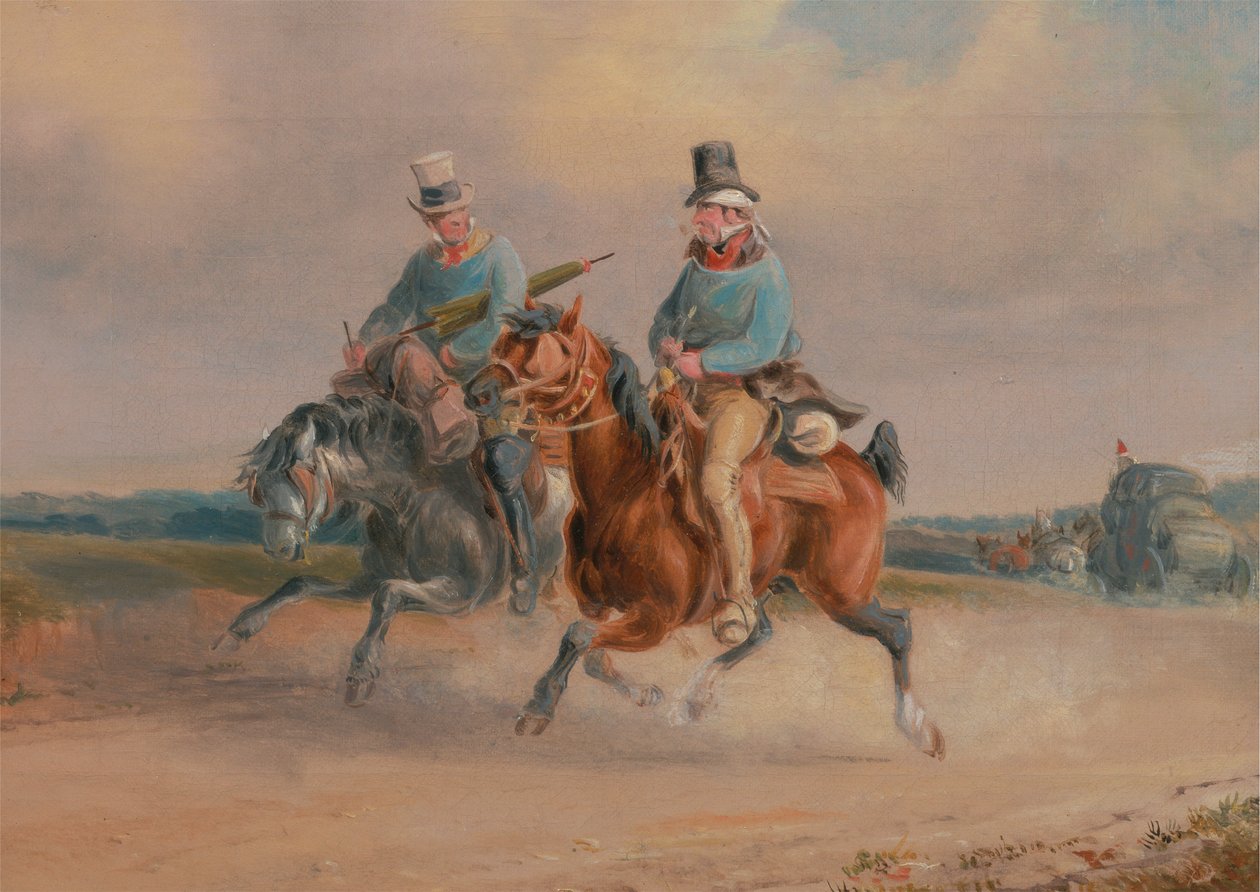 En scen på vägen i Frankrike av Charles Cooper Henderson