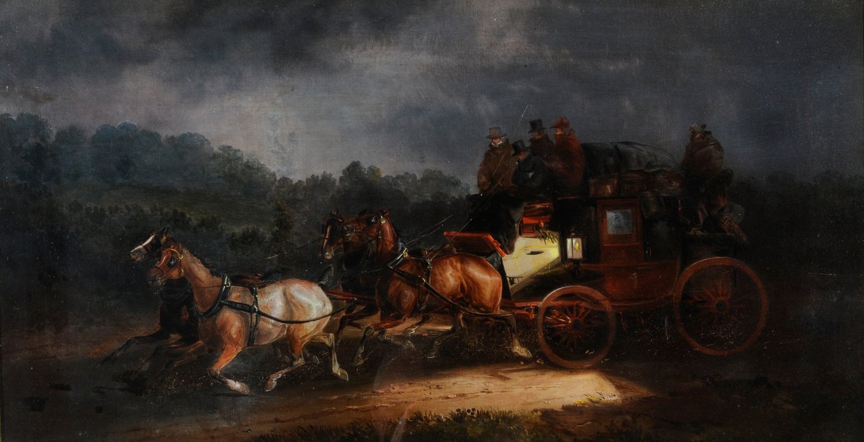 Leeds and London Royal Mail, ca 1835 (olja på duk) av Charles Cooper Henderson