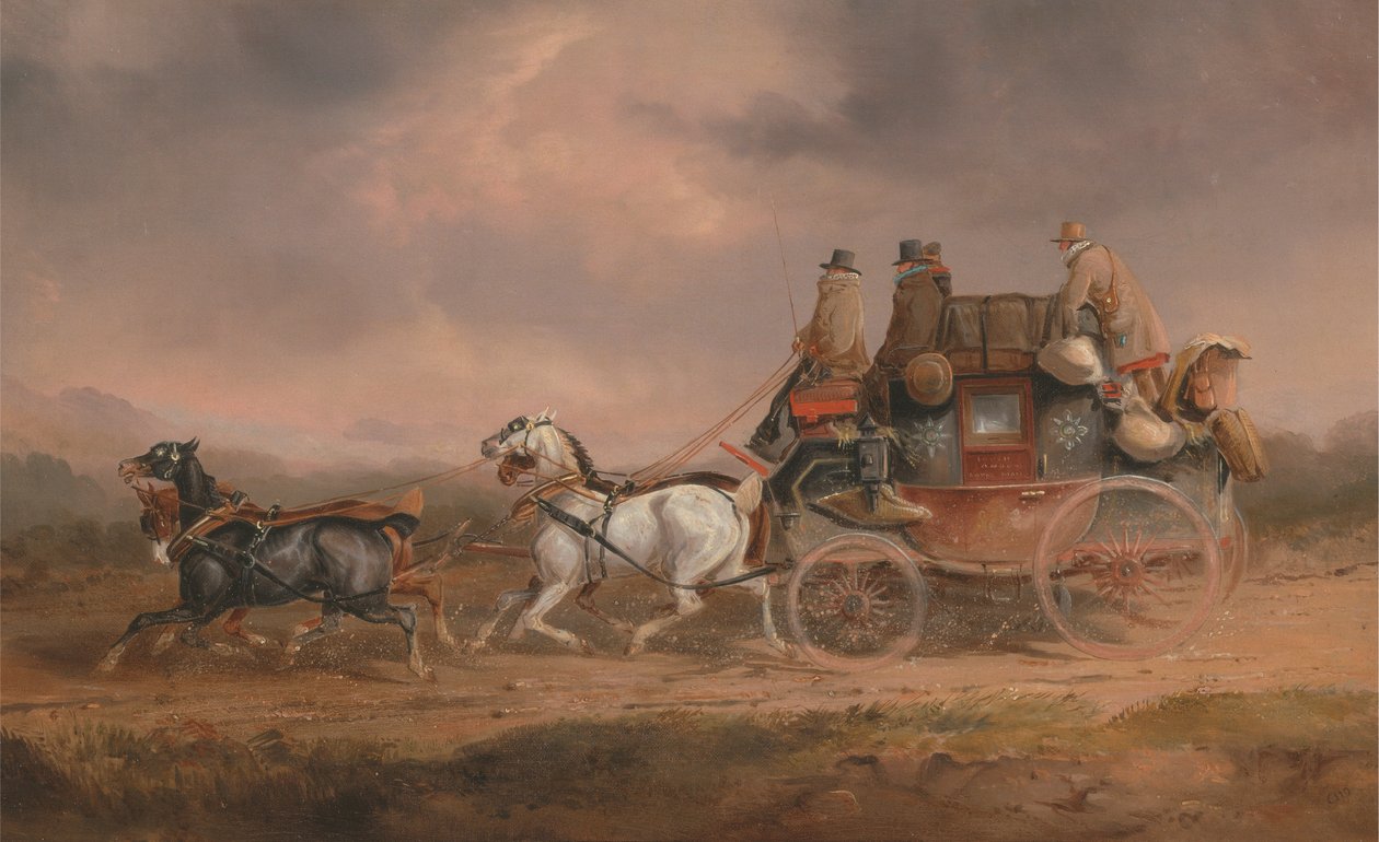 Mail Coaches on the Road: Louth-London Royal Mail går framåt i snabb takt av Charles Cooper Henderson