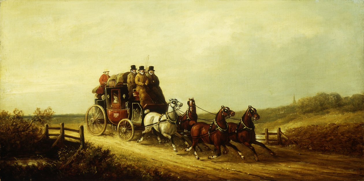 London till Brighton Royal Mail på den öppna vägen, av Charles Cooper Henderson