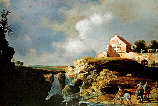 Ryttare i ett landskap av Charles Cornelisz de Hooch