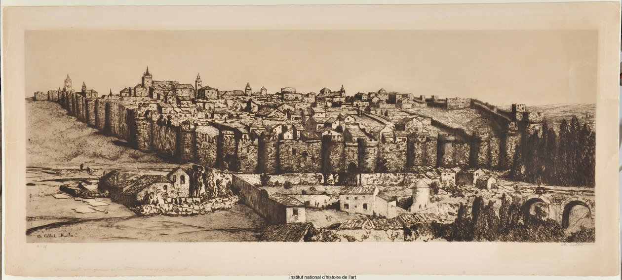 Ávila (provtryck a) av Charles Cottet
