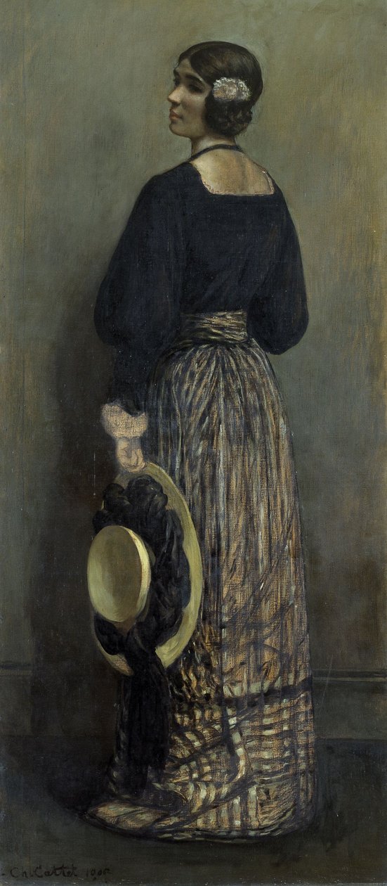Porträtt av fröken J.L.B. av Charles Cottet
