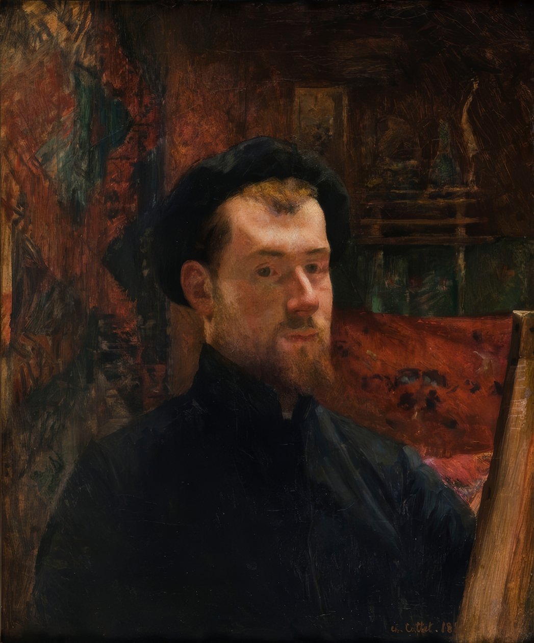 Självporträtt av Charles Cottet