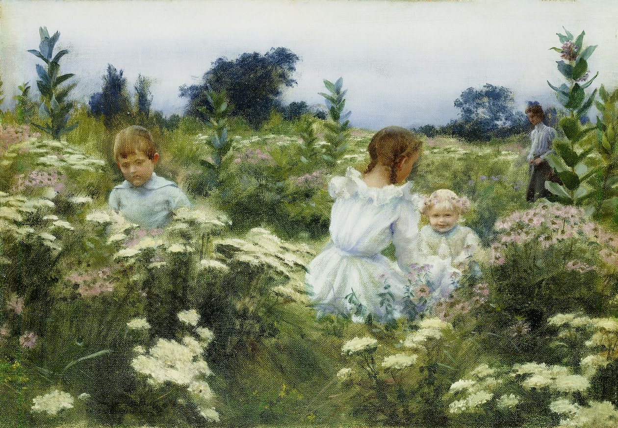 Bland vildblommorna av Charles Courtney Curran