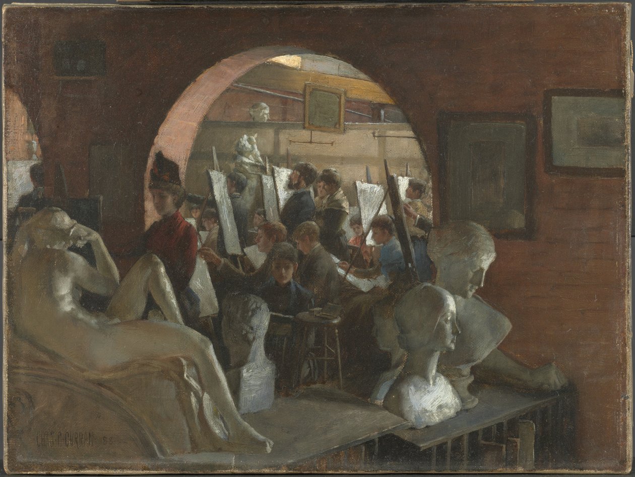 En alkov i konststudenternas förbund av Charles Courtney Curran