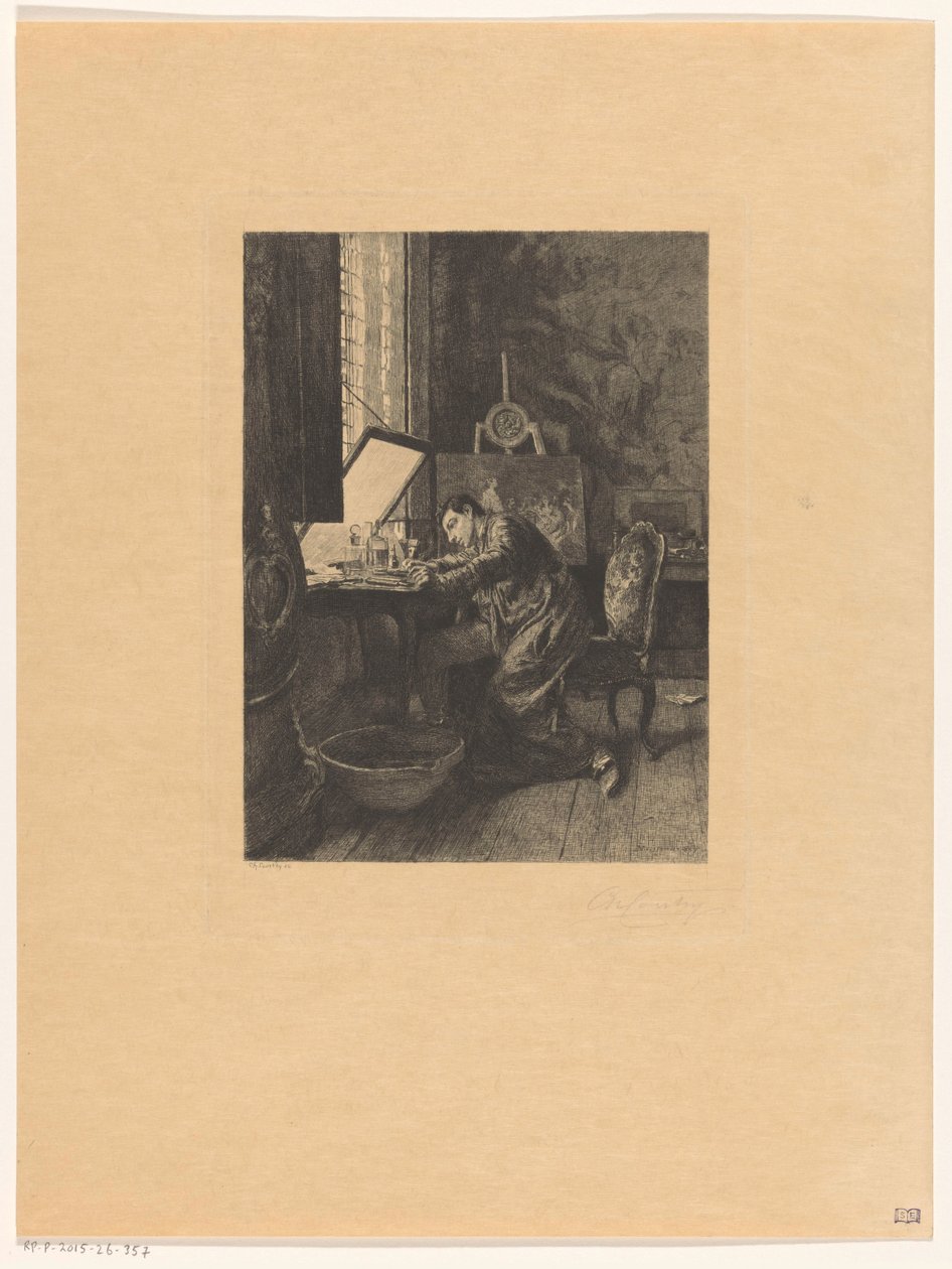 Etsare på jobbet av Charles Courtry (signed by artist)