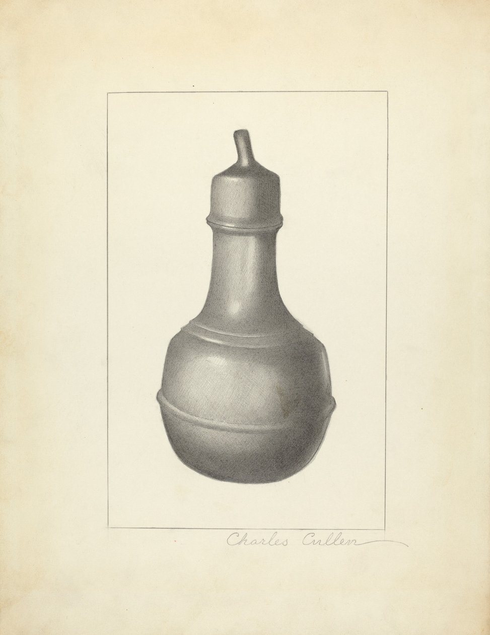Amningsflaska av tenn av Charles Cullen