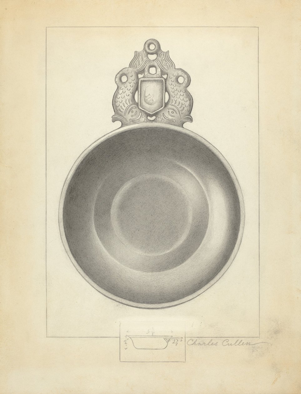 Pewter Porringer av Charles Cullen
