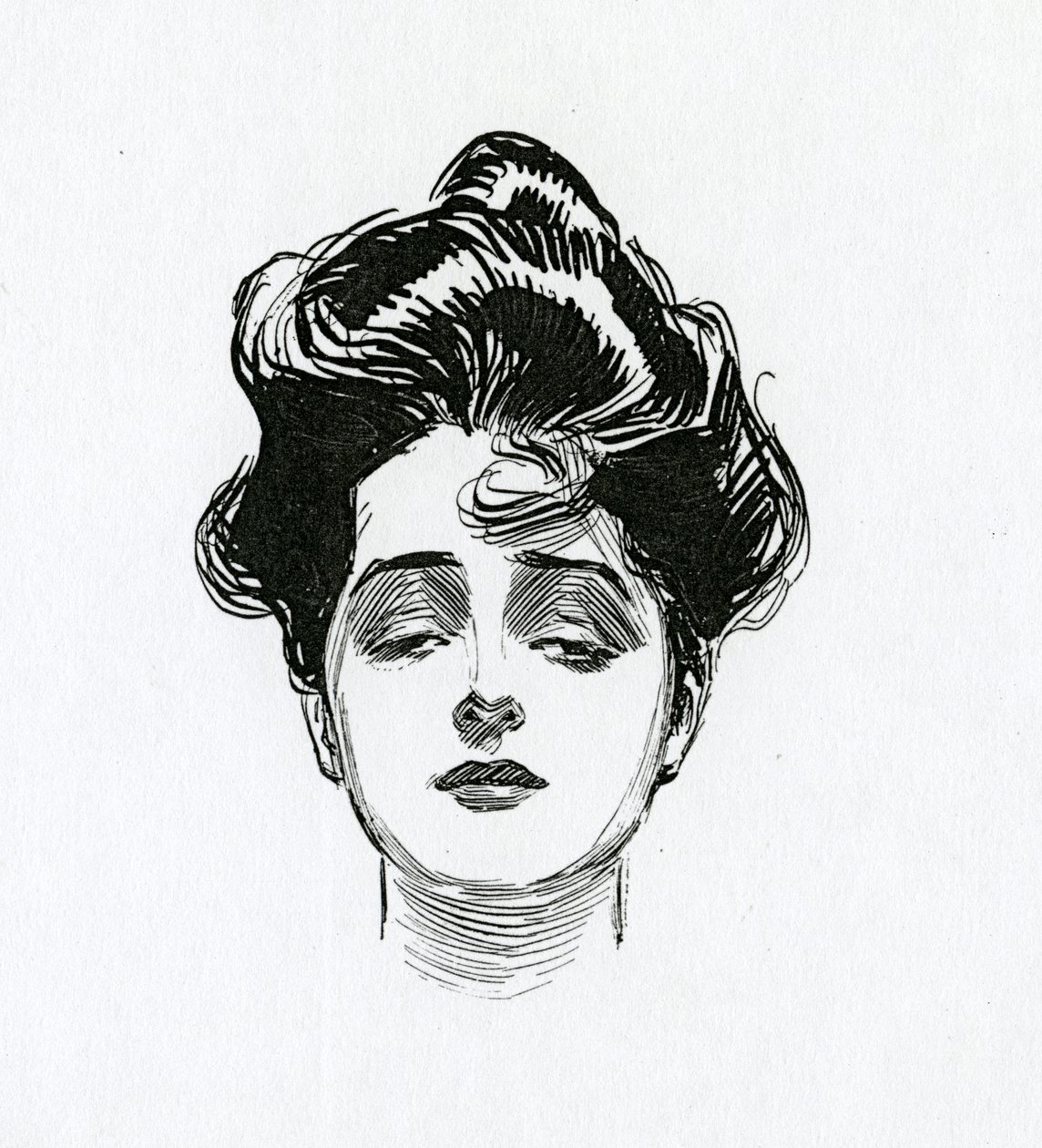 En Gibson Girl, ca 1902 av Charles Dana Gibson