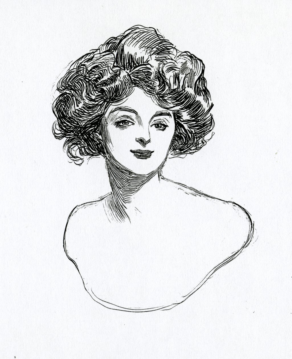 En Gibson Girl, ca 1902 av Charles Dana Gibson