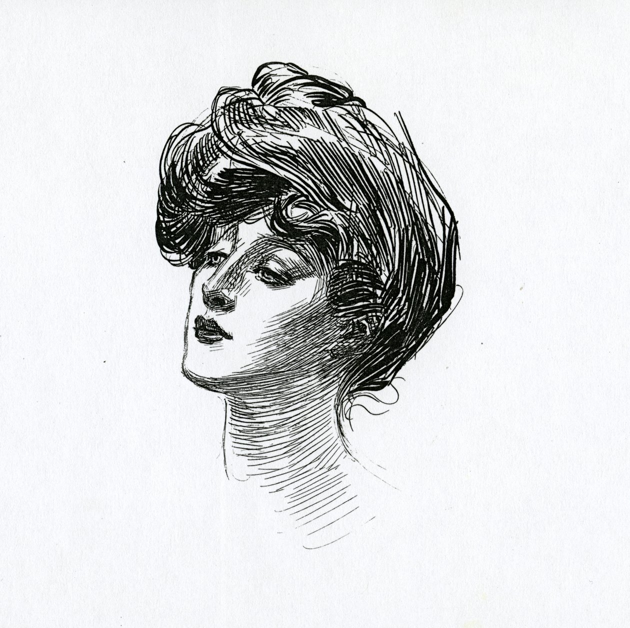 En Gibson Girl, ca 1902 av Charles Dana Gibson