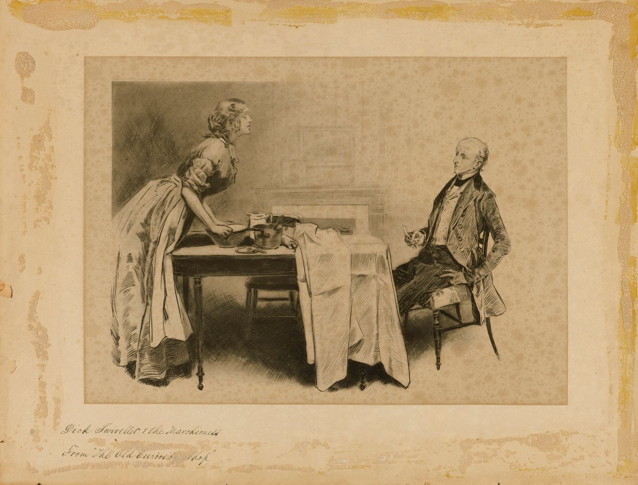 Dick Swiveller och markisinnan, från "The Old Curiosity Shop" av Charles Dana Gibson