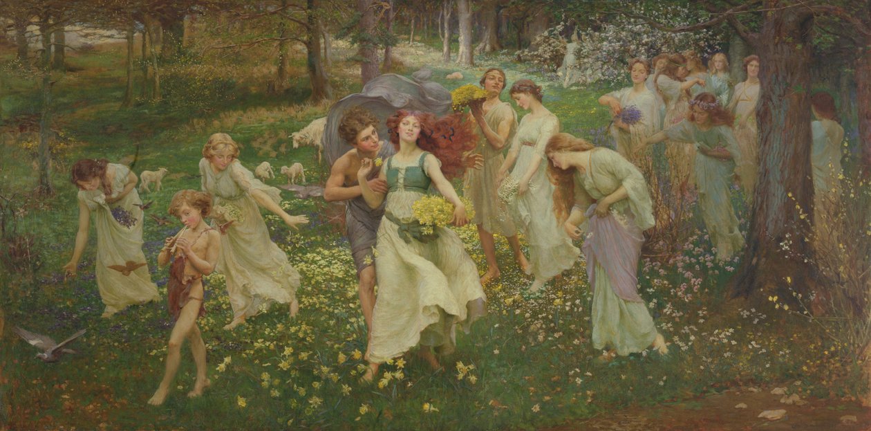 Vårens framsteg, 1905 av Charles Daniel Ward