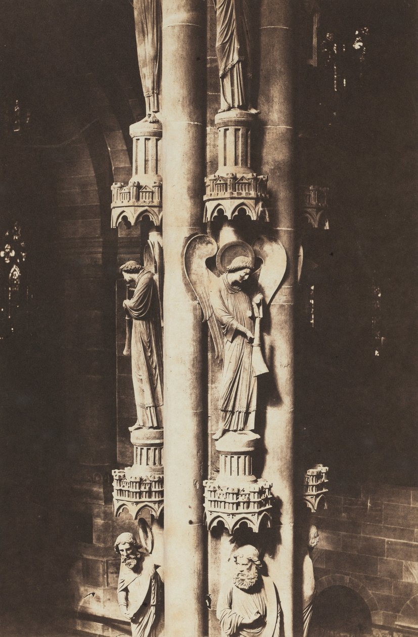 Katedralen i Strasbourg, Ängelns pelare, ca 1858 (foto) av Charles David Winter
