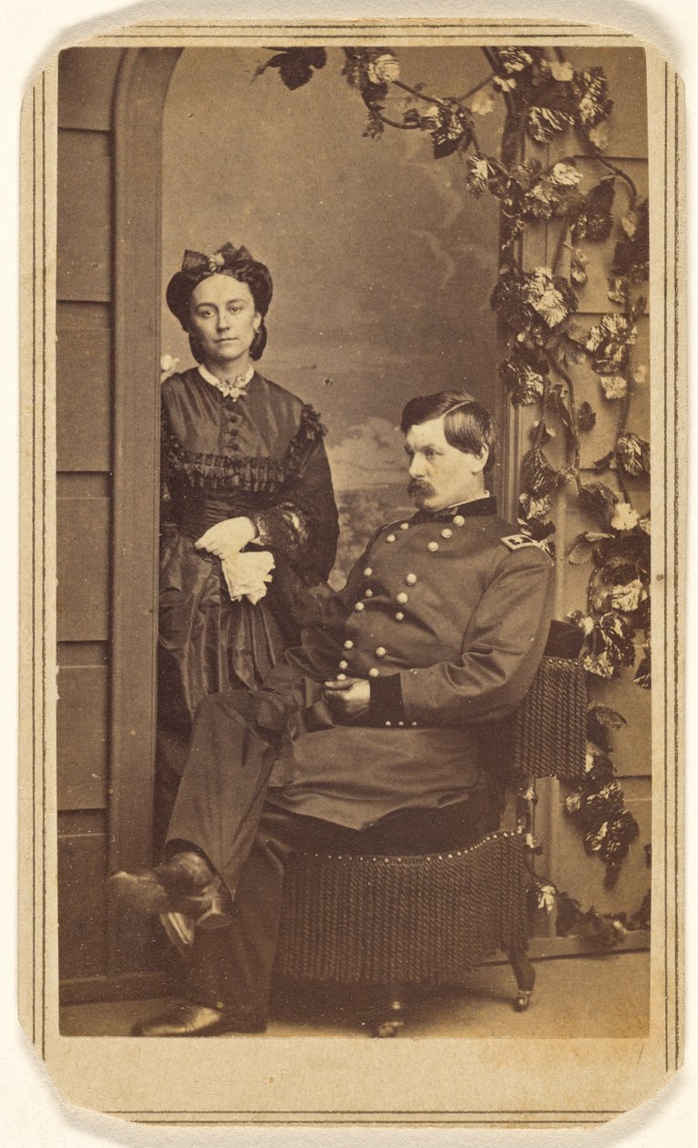 [General George Brinton McClellan och hans fru] av Charles DeForest Fredricks